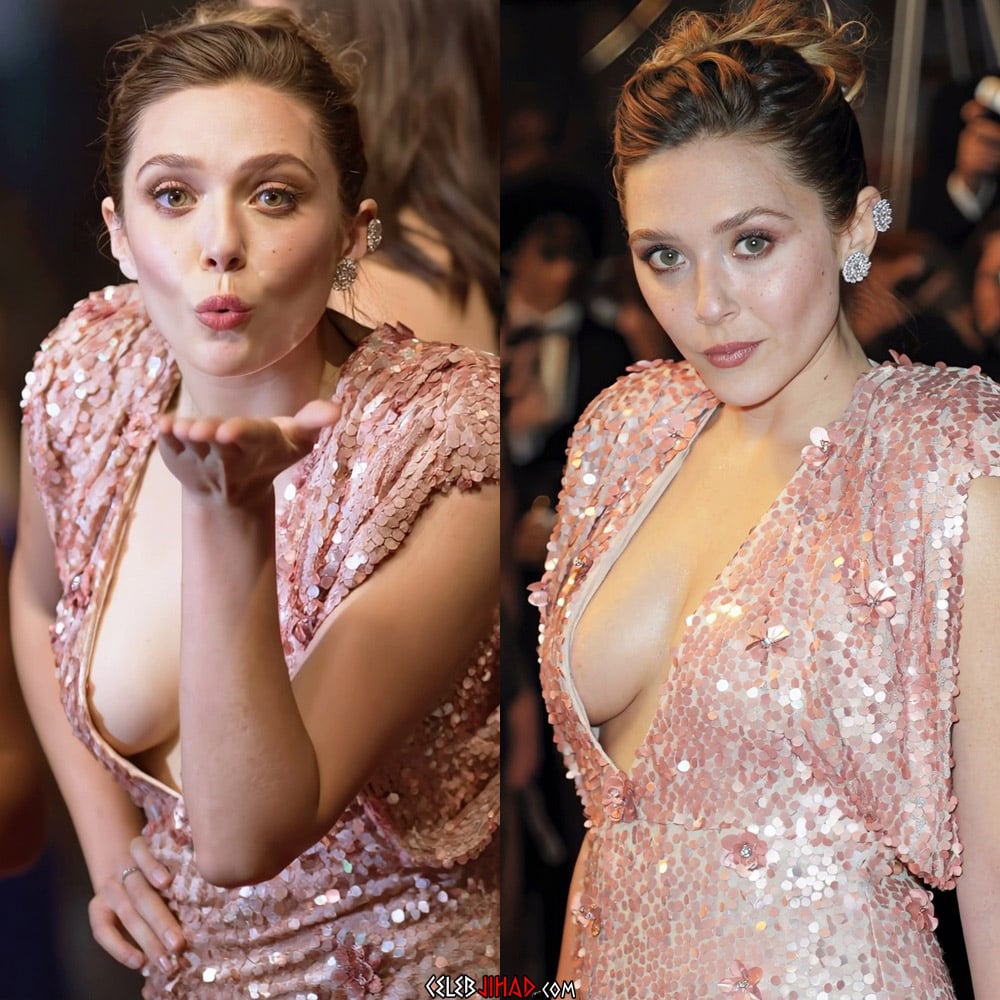 Elizabeth Olsen side boob