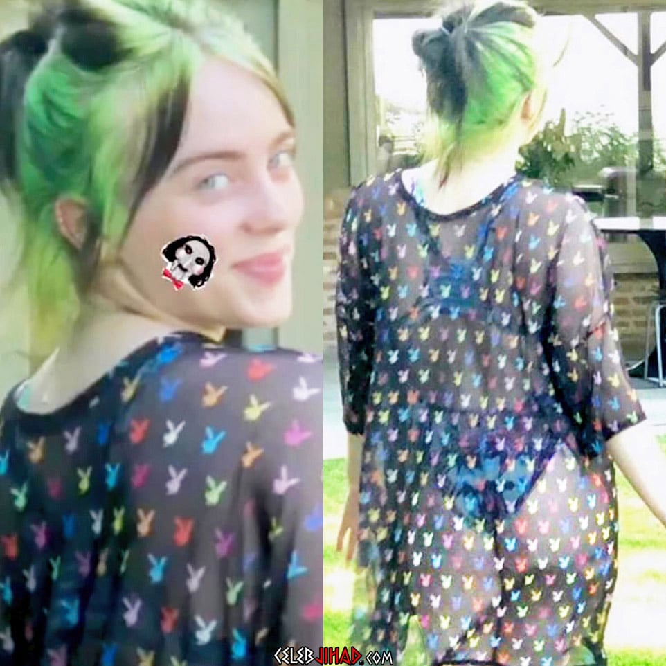Billie Eilish ass thong