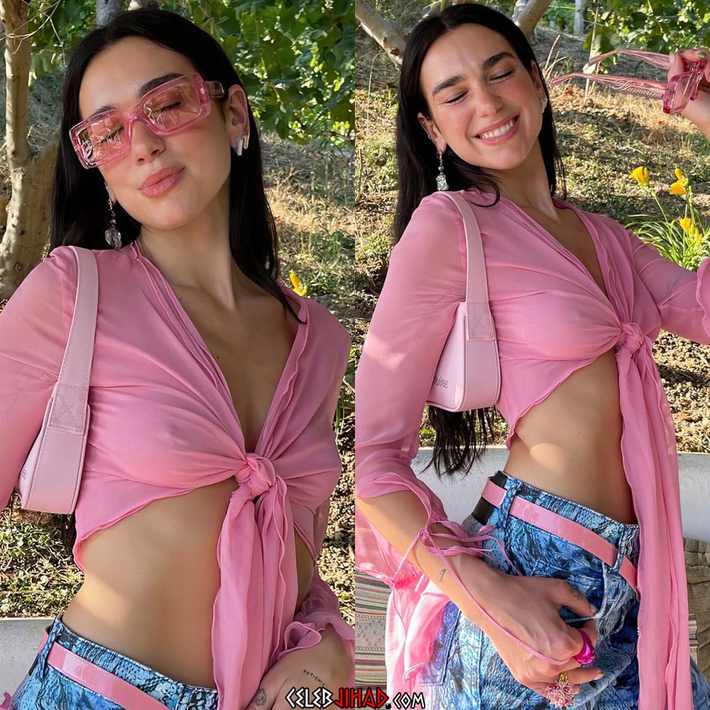 Dua Lipa nipples