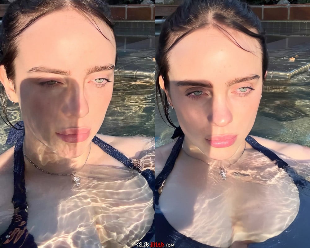 Billie Eilish bikini cleavage