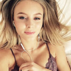 Zara Larsson nude in bed