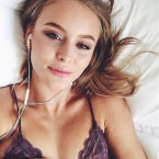 Zara Larsson leaked bed selfie