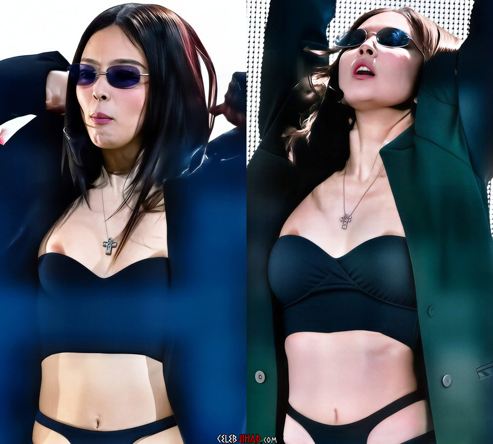 Jennie Kim nude nipple slips
