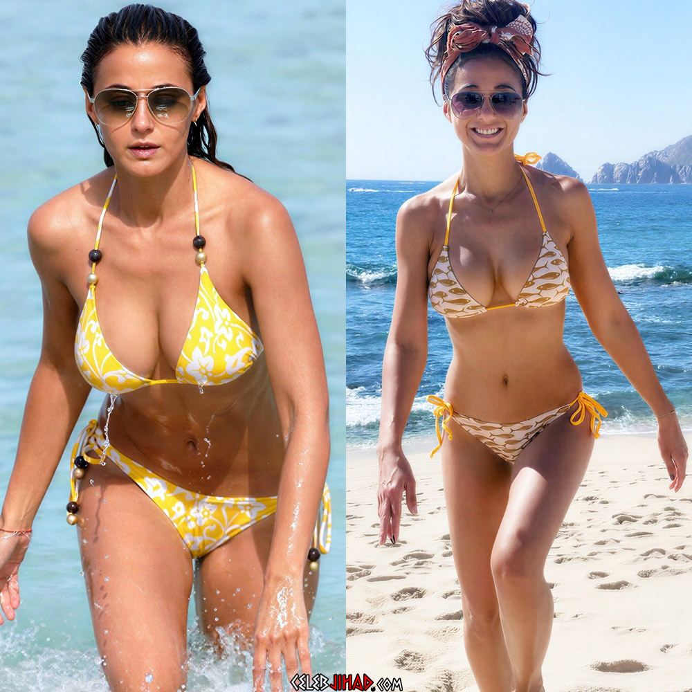 Emmanuelle Chriqui bikini boobs