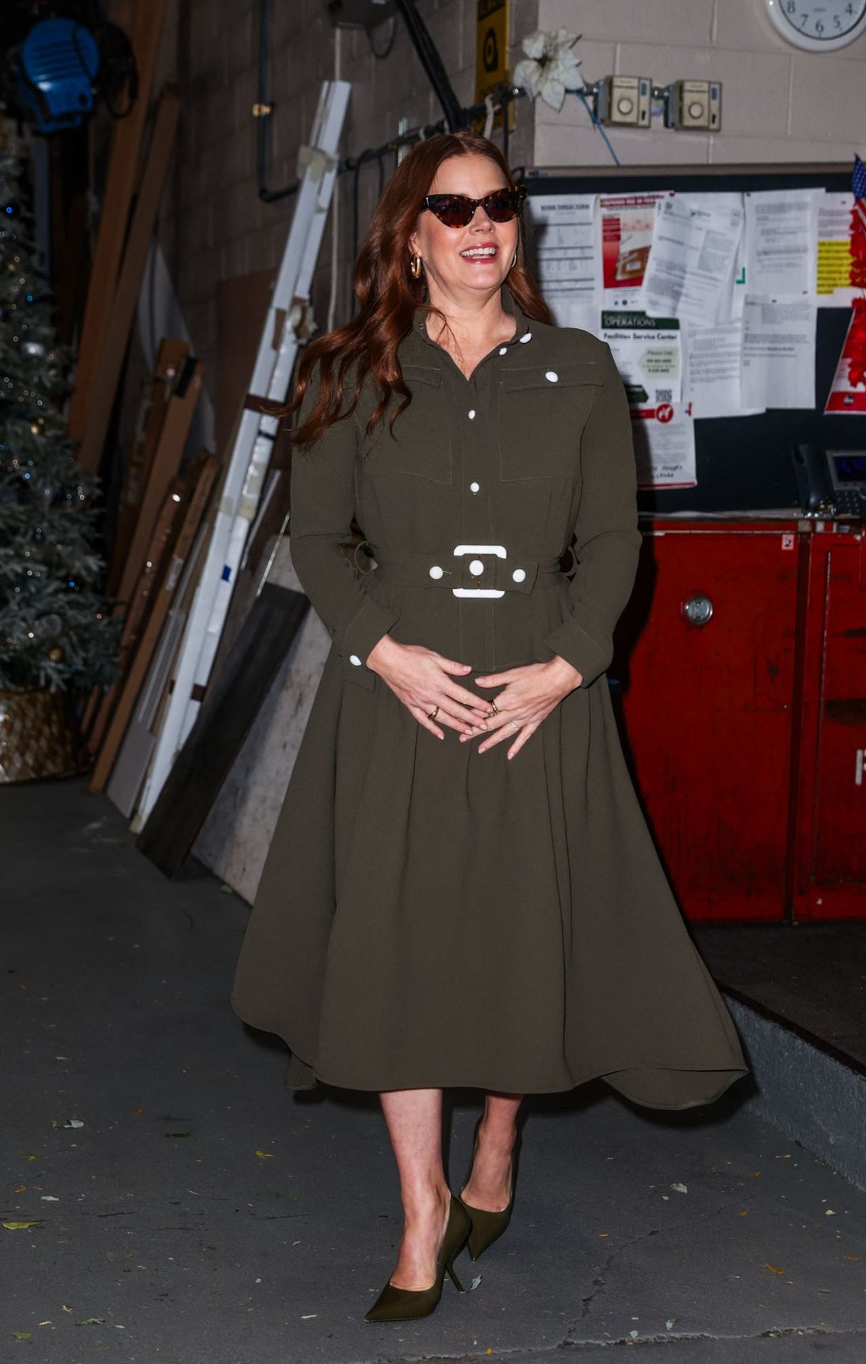 Amy Adams - Dressed in Green for Live with Kelly & Mark - 12.04.2024
