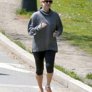 Amy Adams in Leggings - Out for a Jog in New York City 4/26/2016
