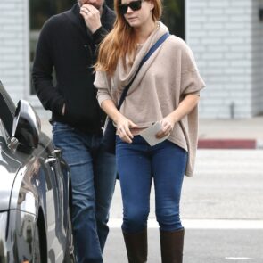 Amy Adams in Knee Boots and Jeans - Out in LA 1/15/2016