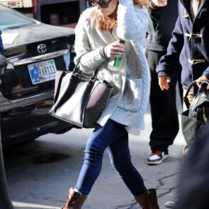 Amy Adams in Tight Jeans - Out in New York City, December 2014
