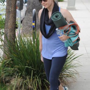 Amy Adams in Leggings - Leaving a Yoga Class in LA - July 2014