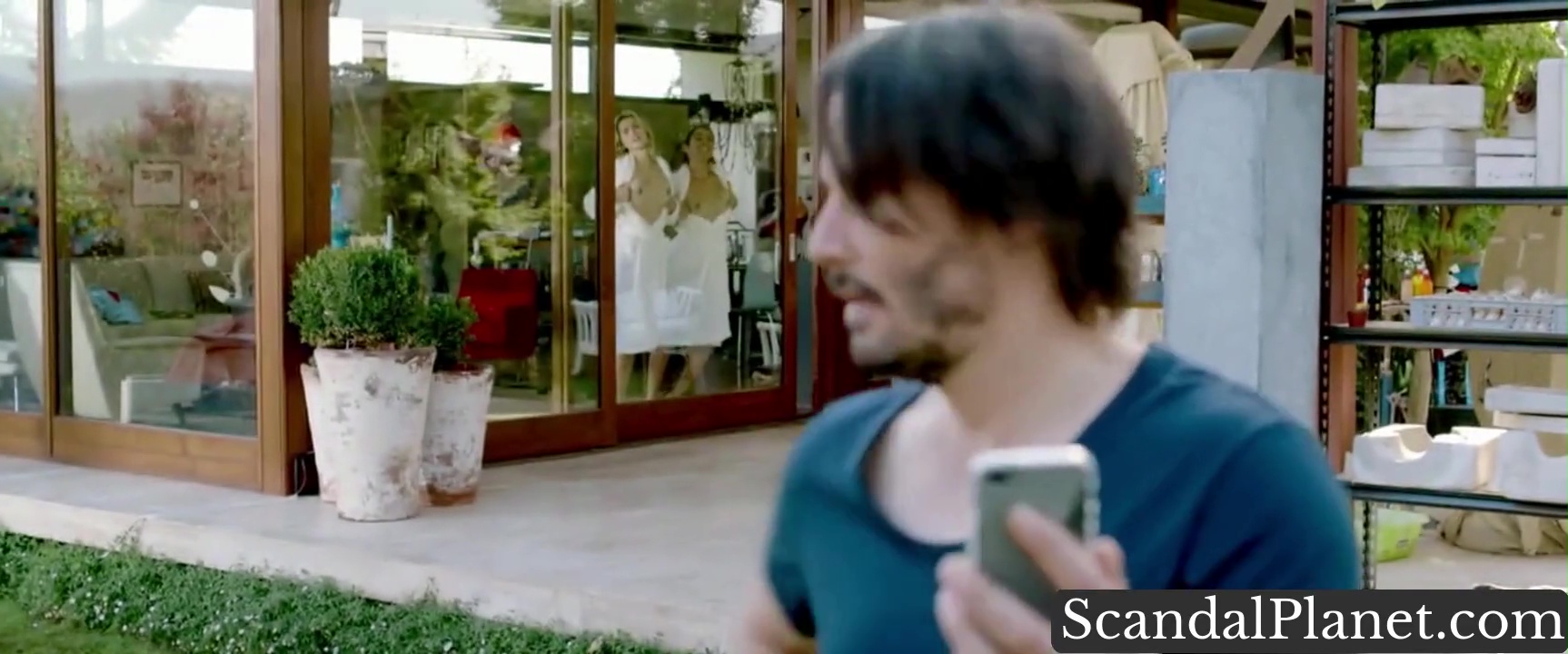 Ana and Lorenza Izzo flashing through the Knock Knock doors