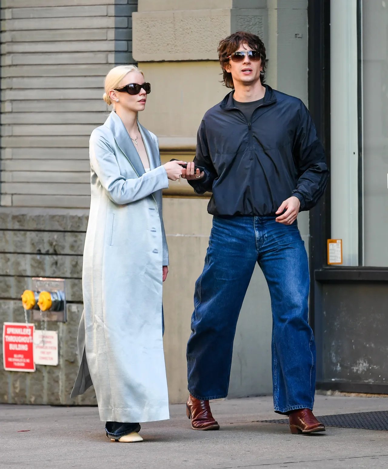 Anya Taylor-Joy and husband Malcolm McRae walking in New York, June 2026