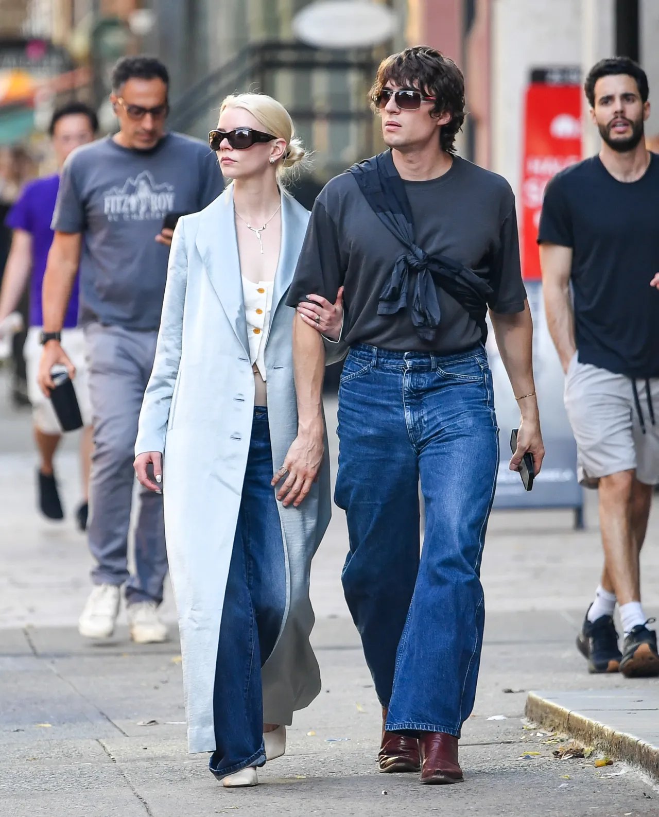 Anya Taylor-Joy and husband Malcolm McRae walking in New York, June 2026, photo 3