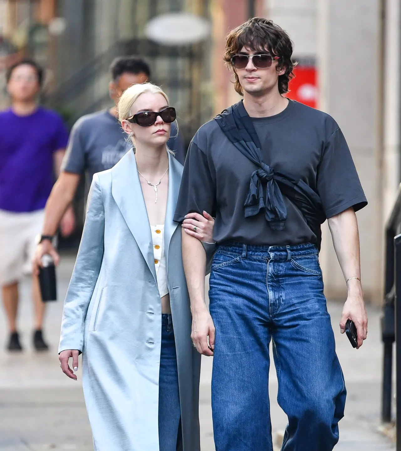 Anya Taylor-Joy and husband Malcolm McRae walking in New York, June 2026, photo 4