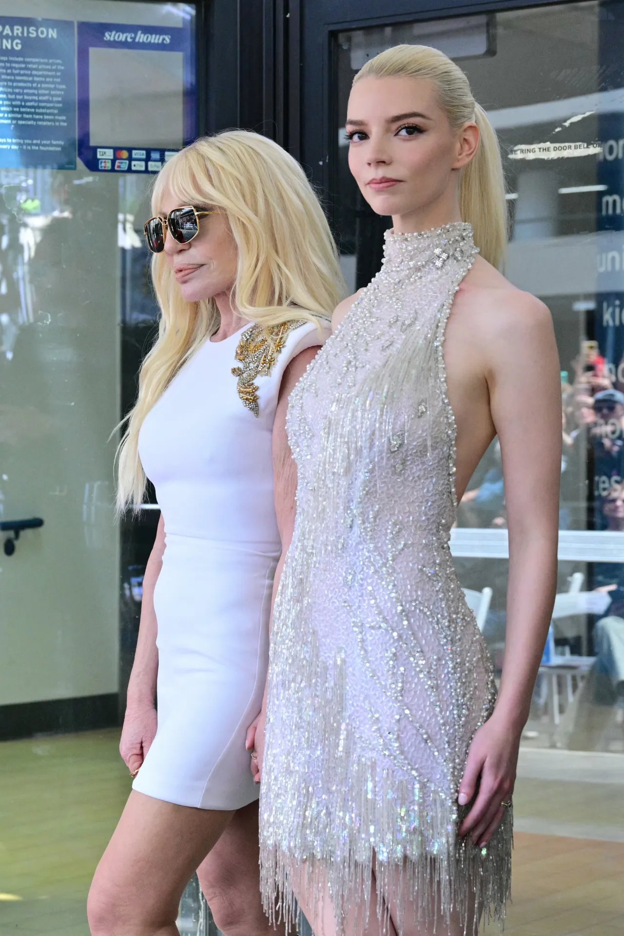 Anya Taylor-Joy in a vintage Bob Mackie beaded dress at Miley Cyrus's Walk of Fame ceremony, May 2026, photo 2