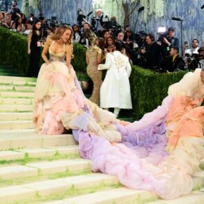 Blake Lively in Versace at 2026 Met Gala in New York