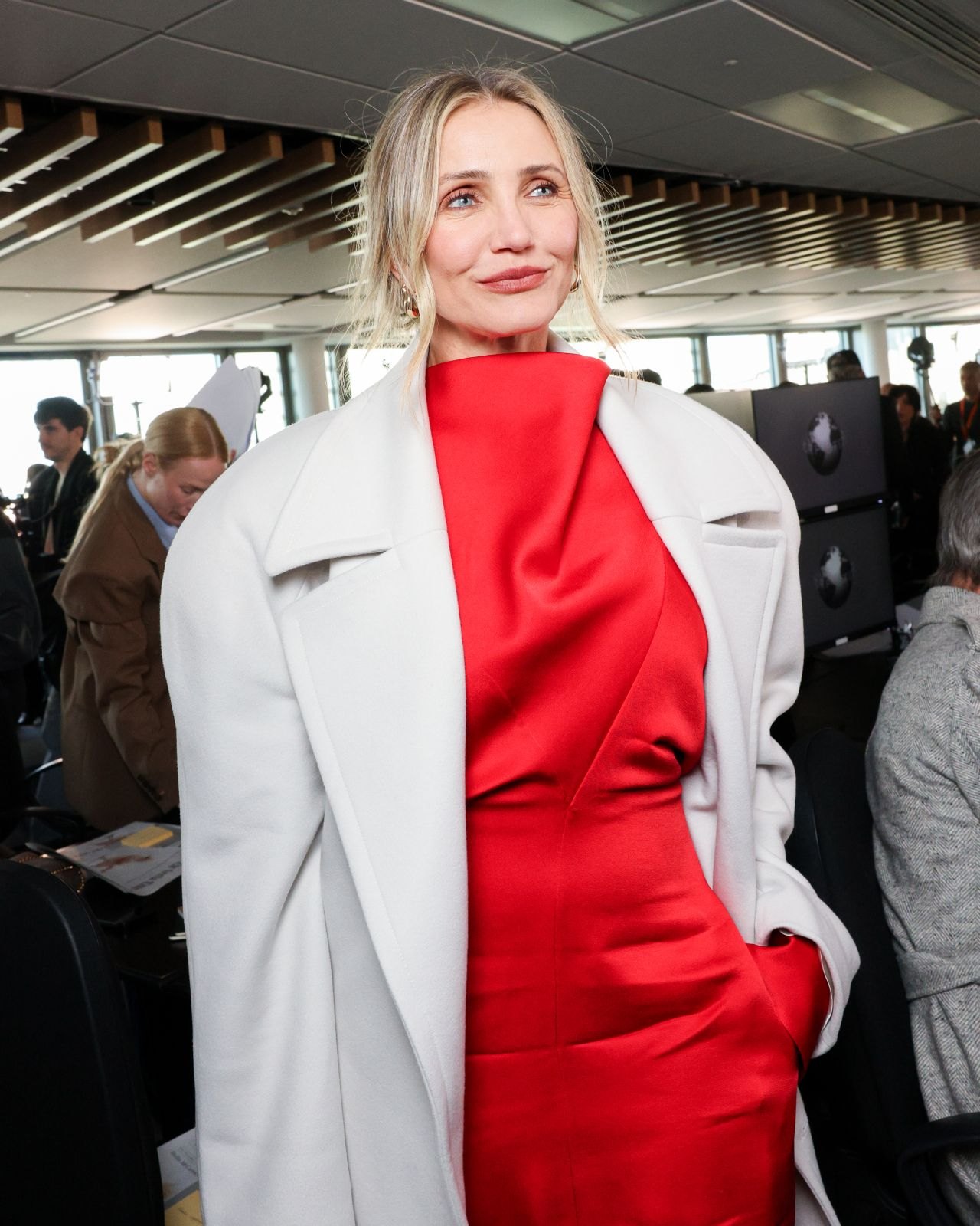 Cameron Diaz at the Stella McCartney show in Paris, March 2025