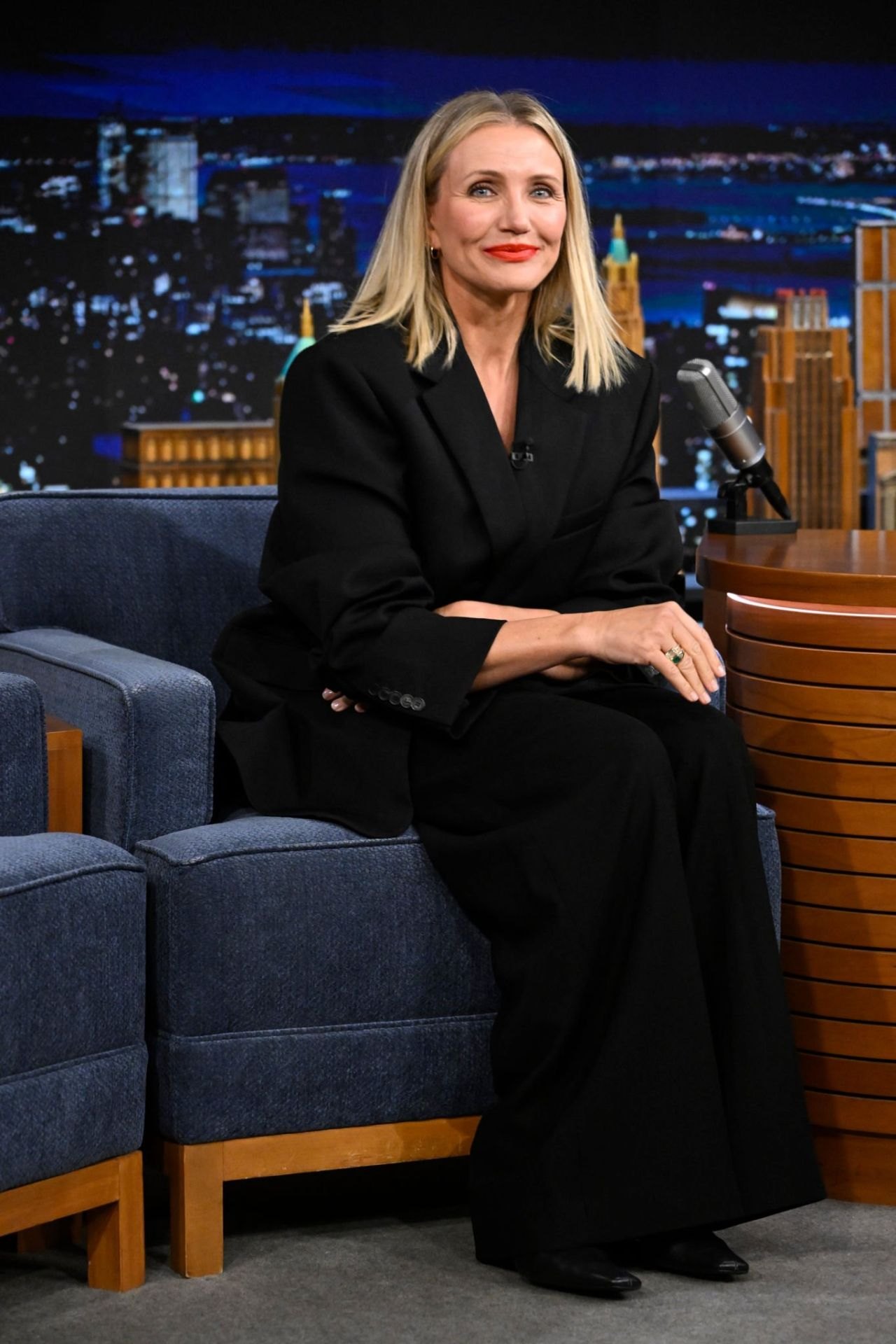 Cameron Diaz on The Tonight Show Starring Jimmy Fallon, October 2023