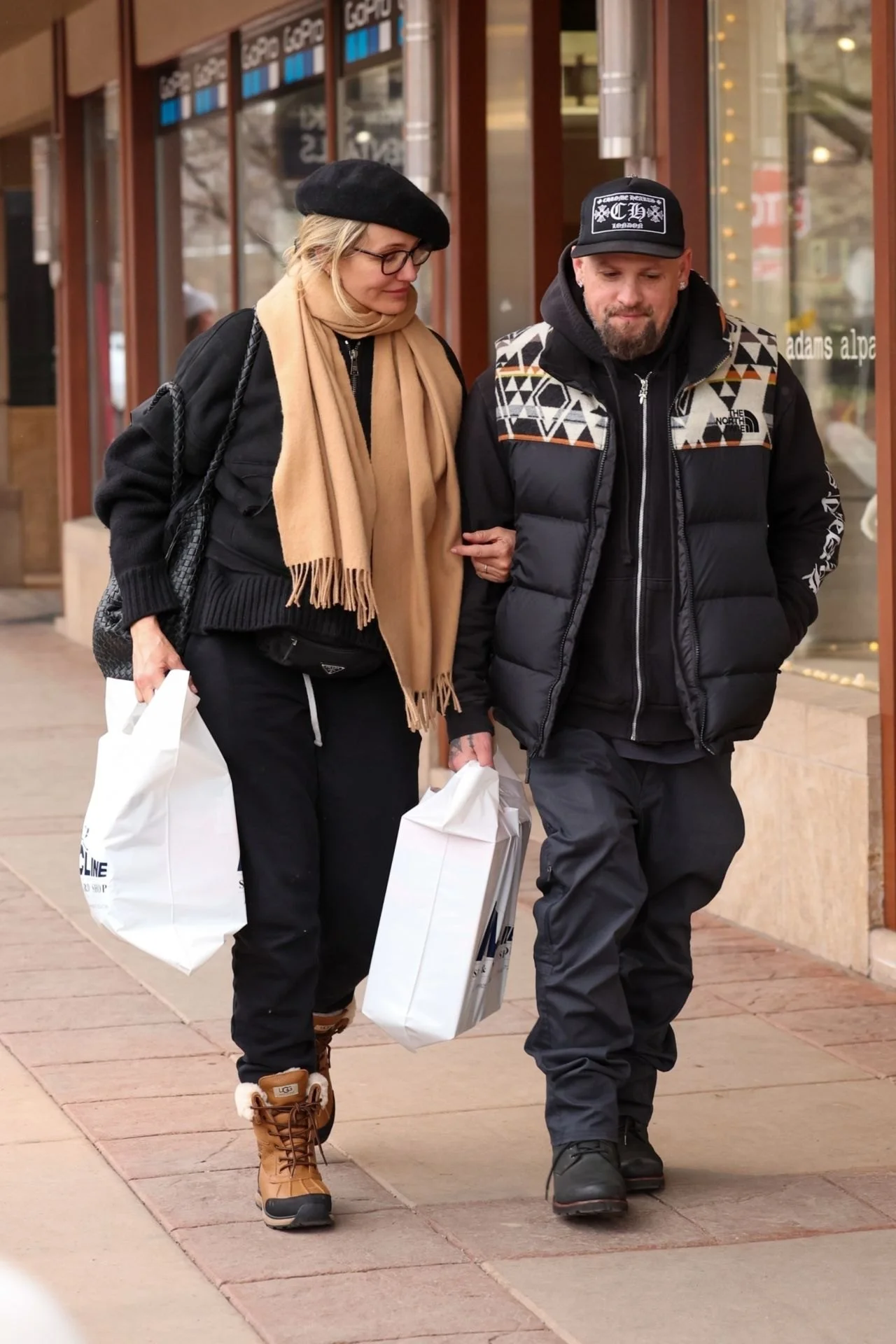 Cameron Diaz and Benji Madden out in Aspen, January 2024, photo 2