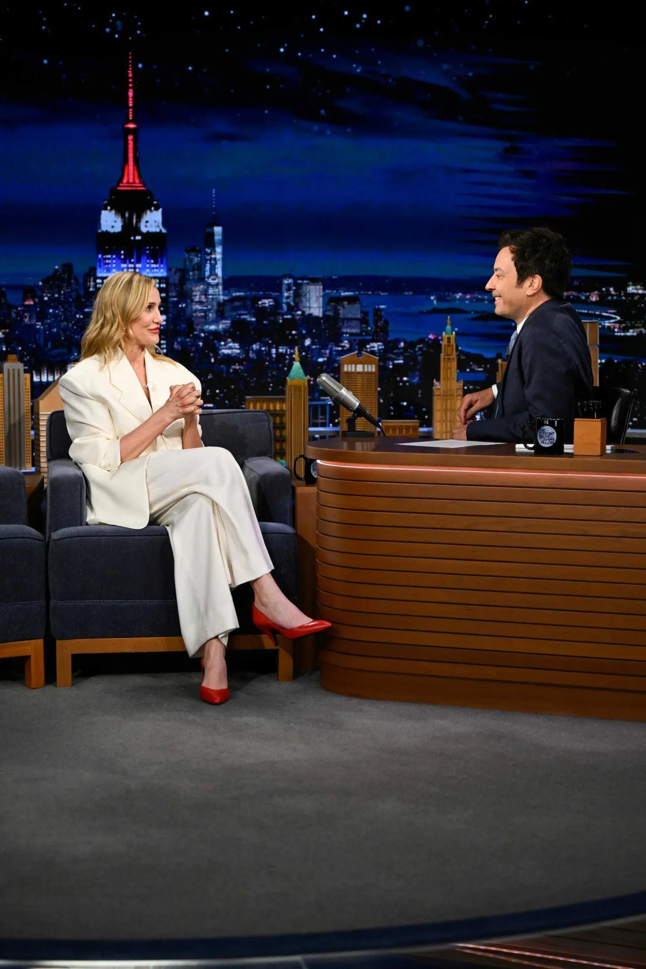 Cameron Diaz on The Tonight Show Starring Jimmy Fallon, March 2026, photo 2