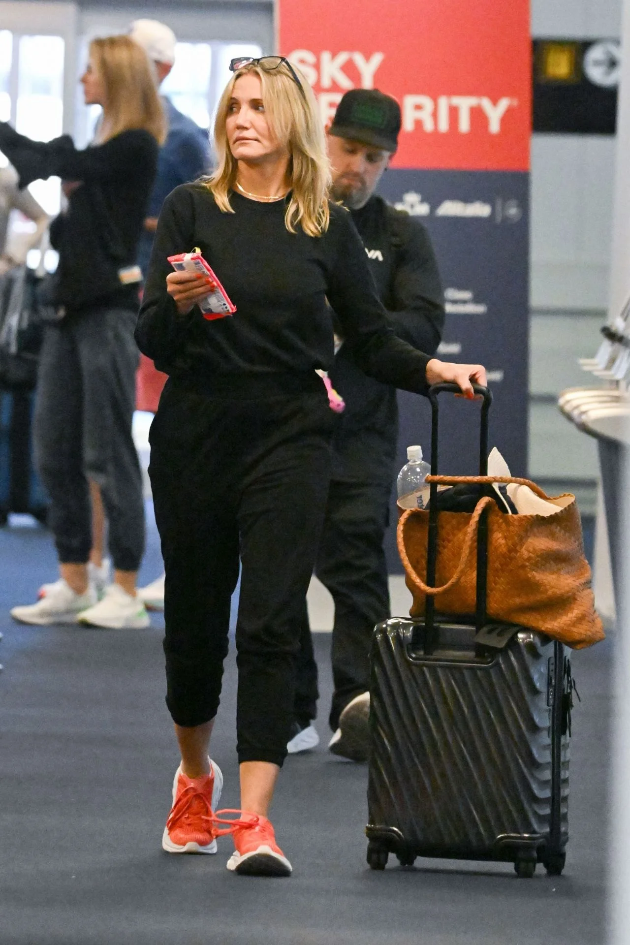Cameron Diaz at JFK Airport in New York, June 2022