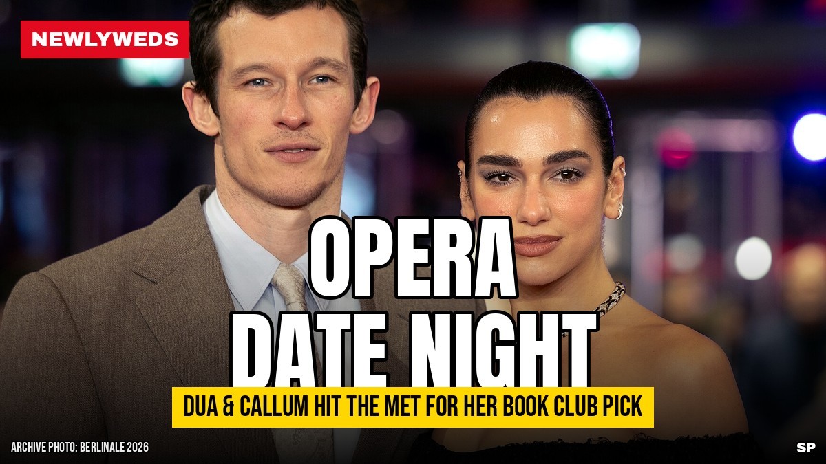 Dua Lipa and Callum Turner opera date night at the Met Opera Lincoln in the Bardo premiere, news graphic