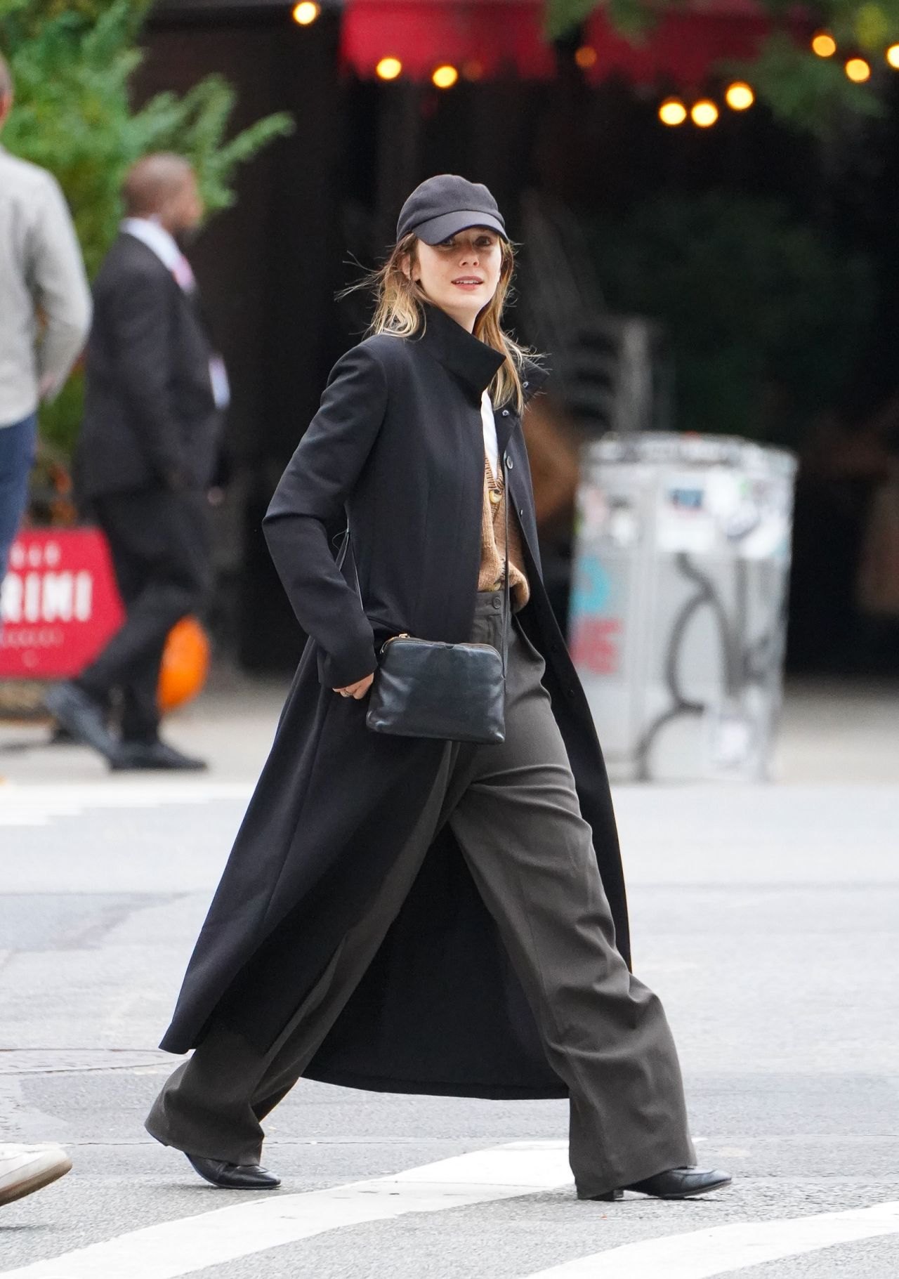 Elizabeth Olsen and Robbie Arnett out in New York City, October 2023