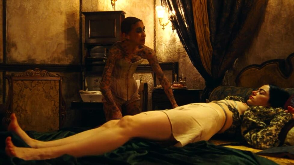 Emma Stone nude in Poor Things (2023), still 1