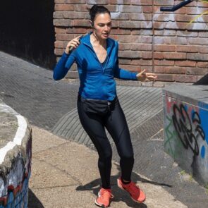 Gal Gadot Filming Intense Chase Scene for ‘Runner’ in London