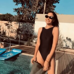 Gal Gadot poolside, August 2023