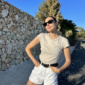 Gal Gadot poolside, August 2023