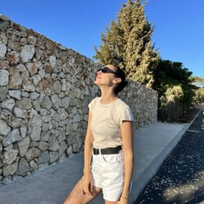 Gal Gadot poolside, August 2023