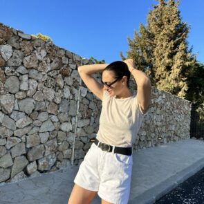 Gal Gadot poolside, August 2023