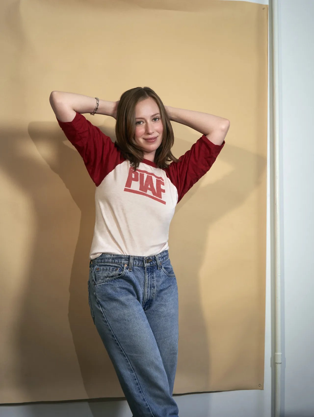 Hannah Einbinder in a Loewe look and a vintage Piaf tee