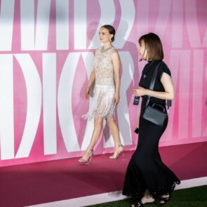 Natalie Portman Stuns in Sheer and Sequins at Miss Dior Event