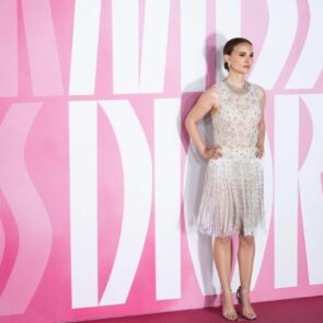 Natalie Portman Stuns in Sheer and Sequins at Miss Dior Event
