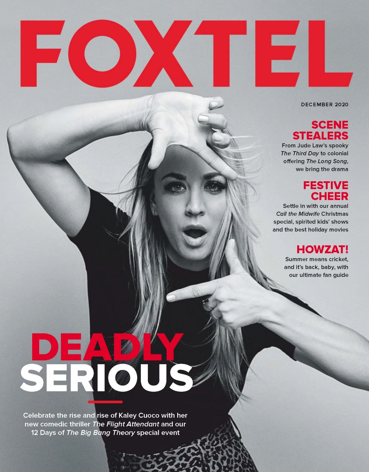 Kaley Cuoco - Foxtel Magazine December 2020 Issue