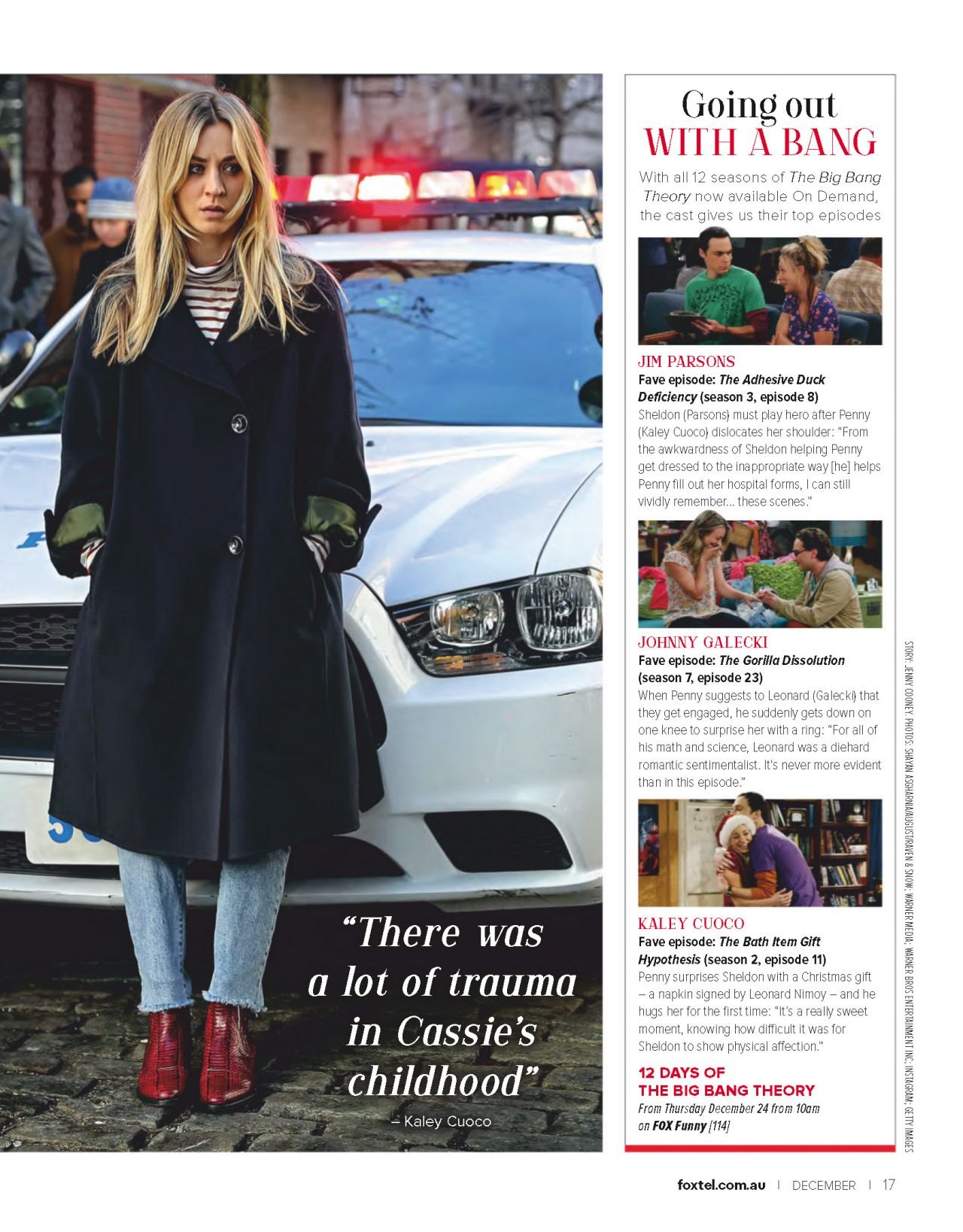 Kaley Cuoco - Foxtel Magazine December 2020 Issue, photo 2