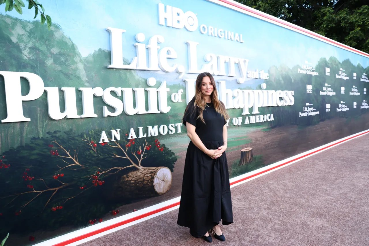 Kaley Cuoco in Black Maxi Dress at Life Larry Premiere in Los Angeles June 2026, photo 3
