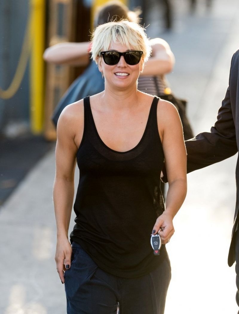Kaley Cuoco - Appeared on 'Jimmy Kimmel Live!' in Hollywood - Sept. 2014
