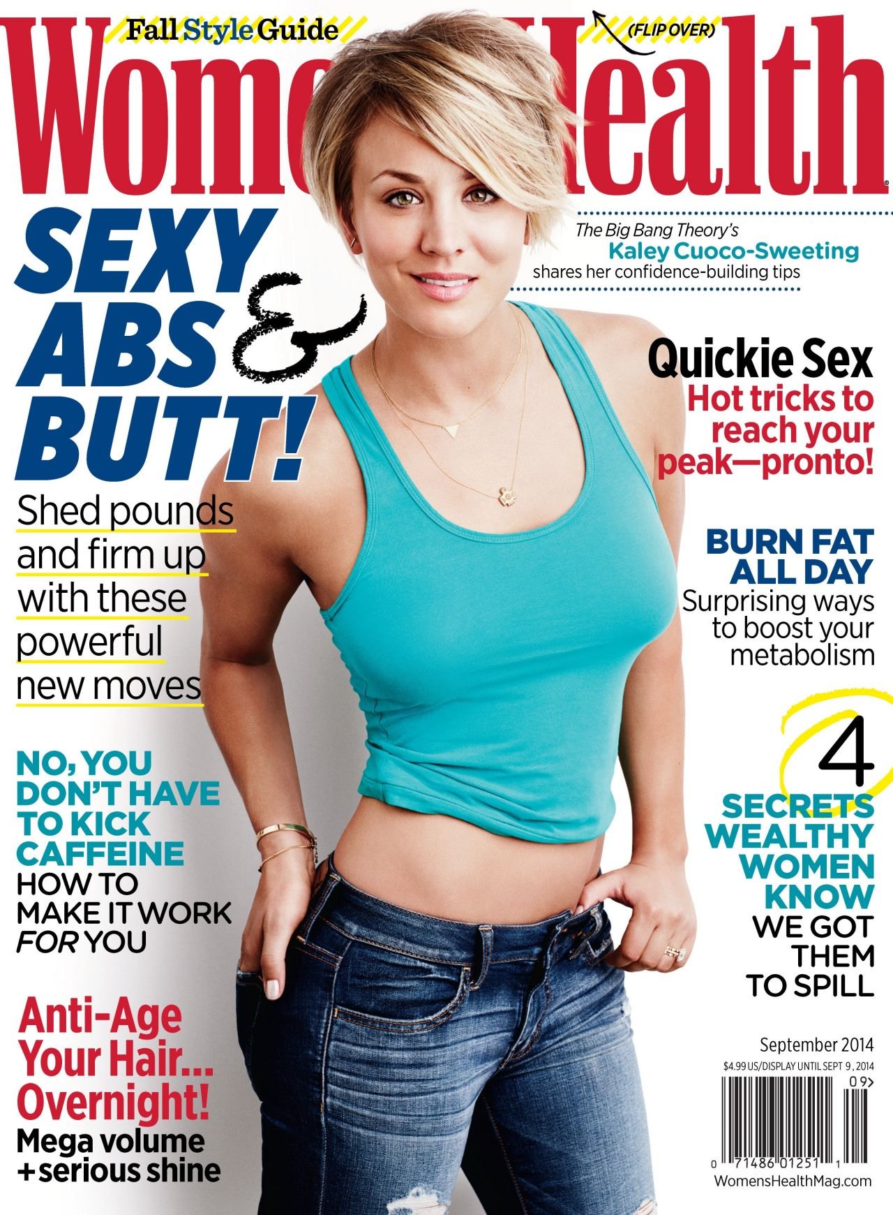 Kaley Cuoco - Women's Health Magazine - September 2014 Cover, photo 2