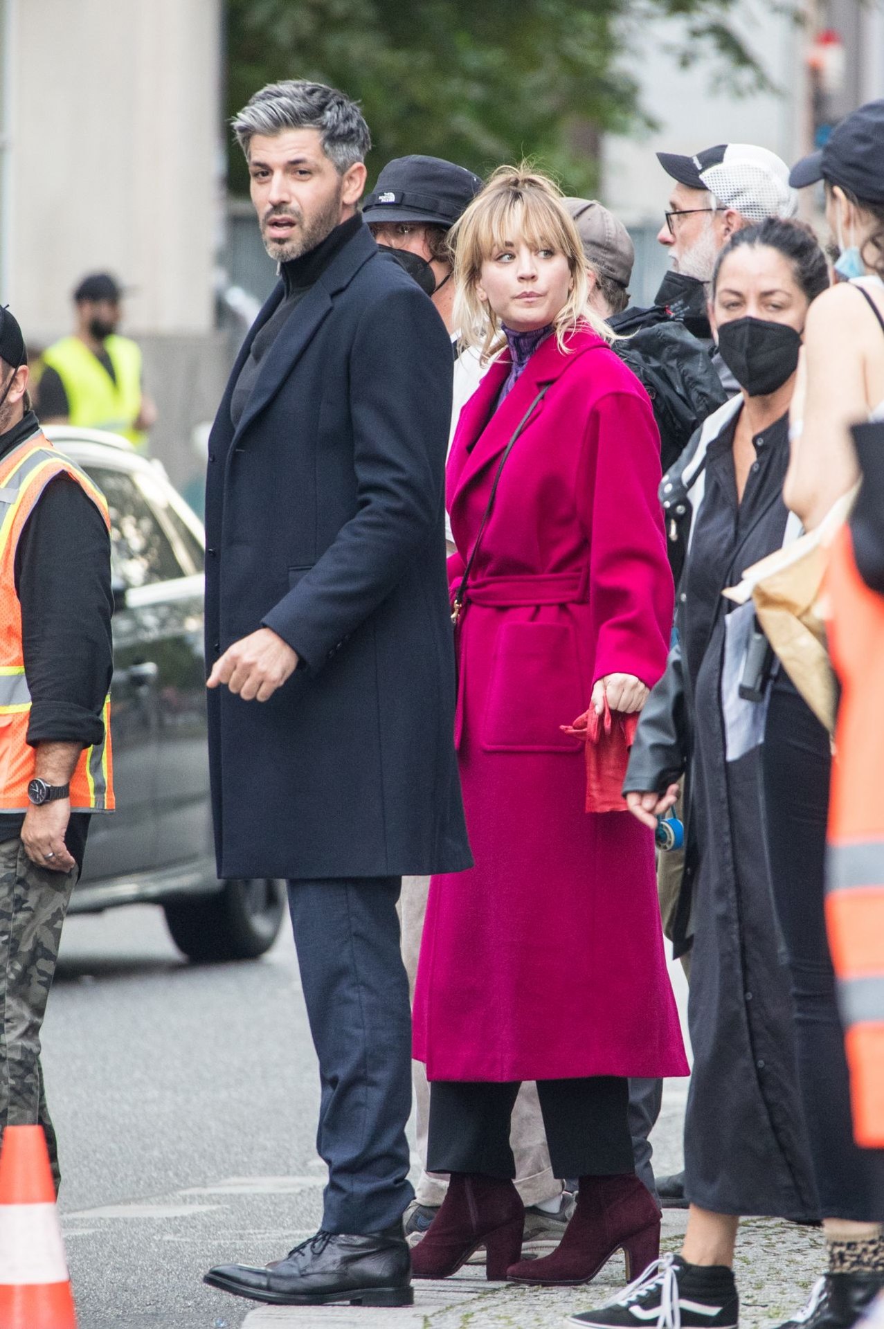 Kaley Cuoco - "The Flight Attendant" Season II Set in Berlin 09/10/2021