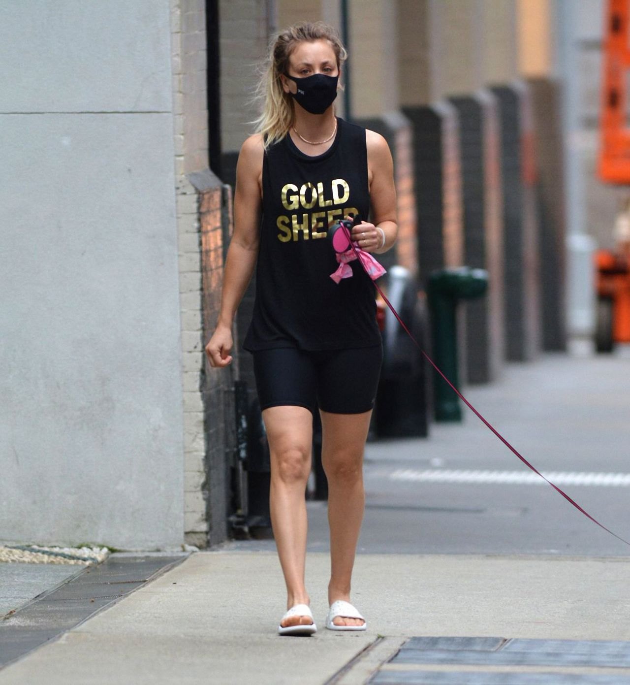 Kaley Cuoco in Athletic Wear - New York 09/15/2020