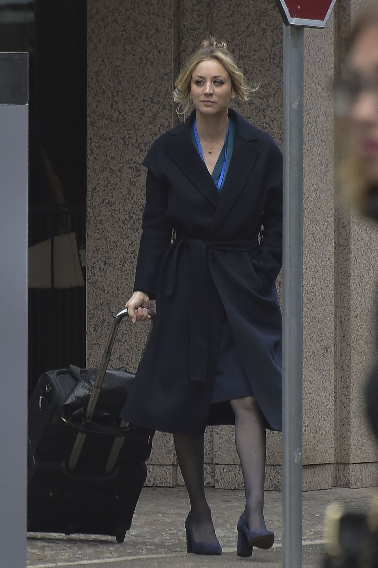 Kaley Cuoco - "The Flight Attendant" Set in Rome 01/20/2020