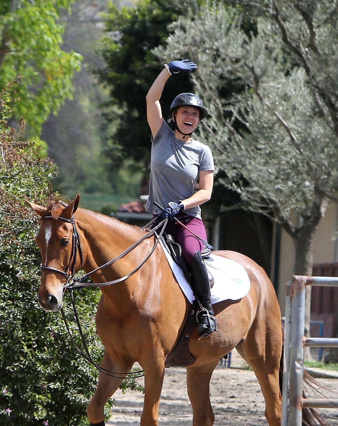 Kaley Cuoco - Riding a Horse in Los Angeles 03/15/2018