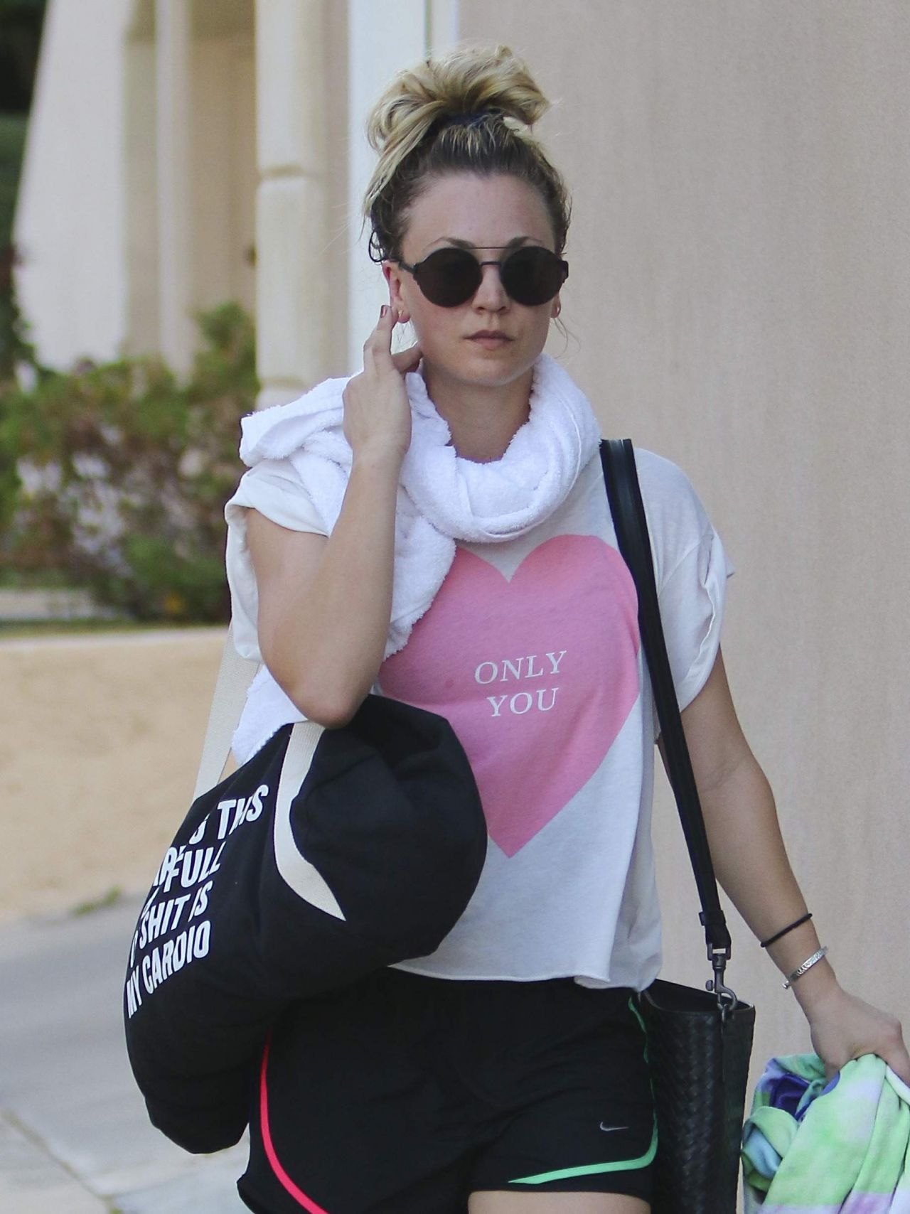 Kaley Cuoco Leaving Yoga Class in Studio City 10/12/2016