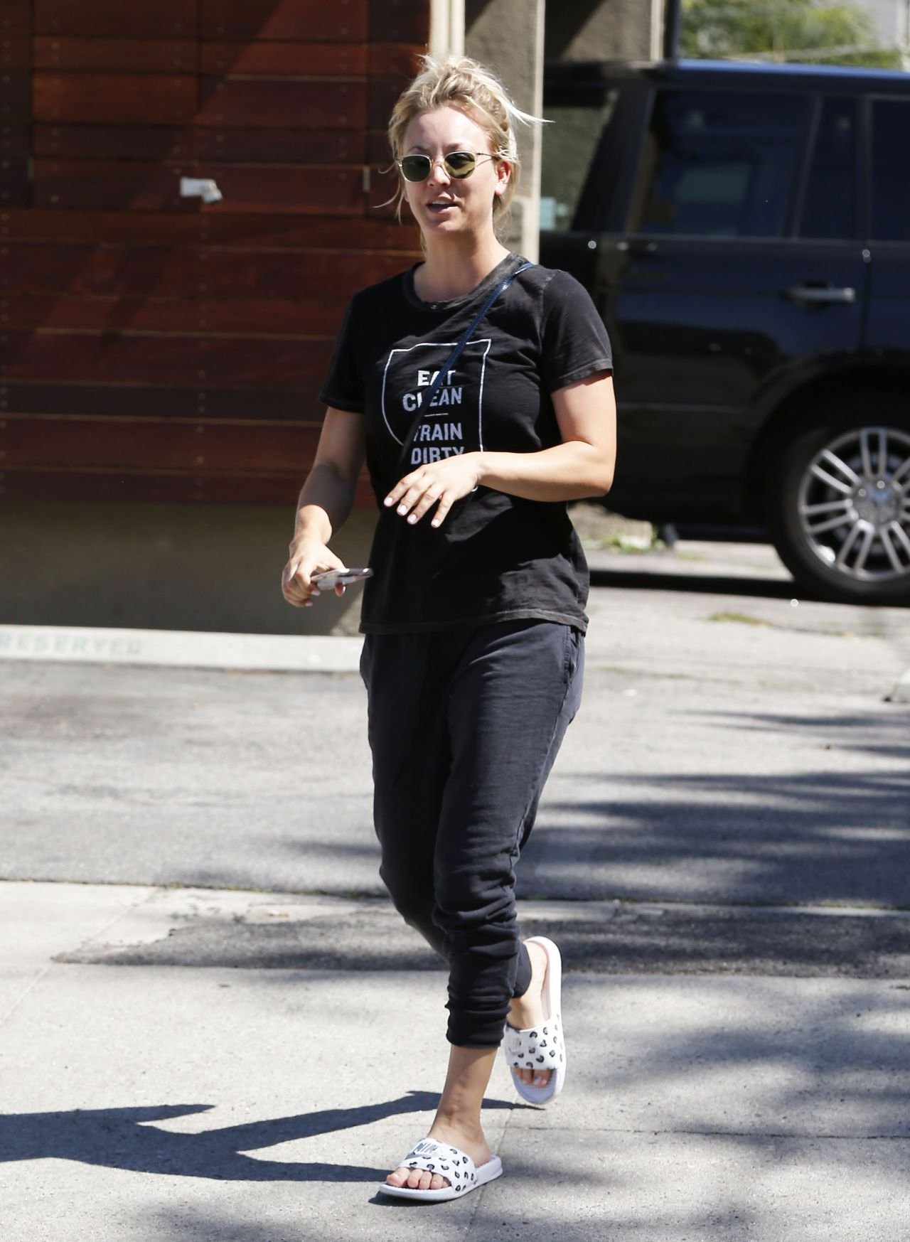 Kaley Cuoco - Street Style - Leaving the Nail Salon in Studio City 3/16/2016
