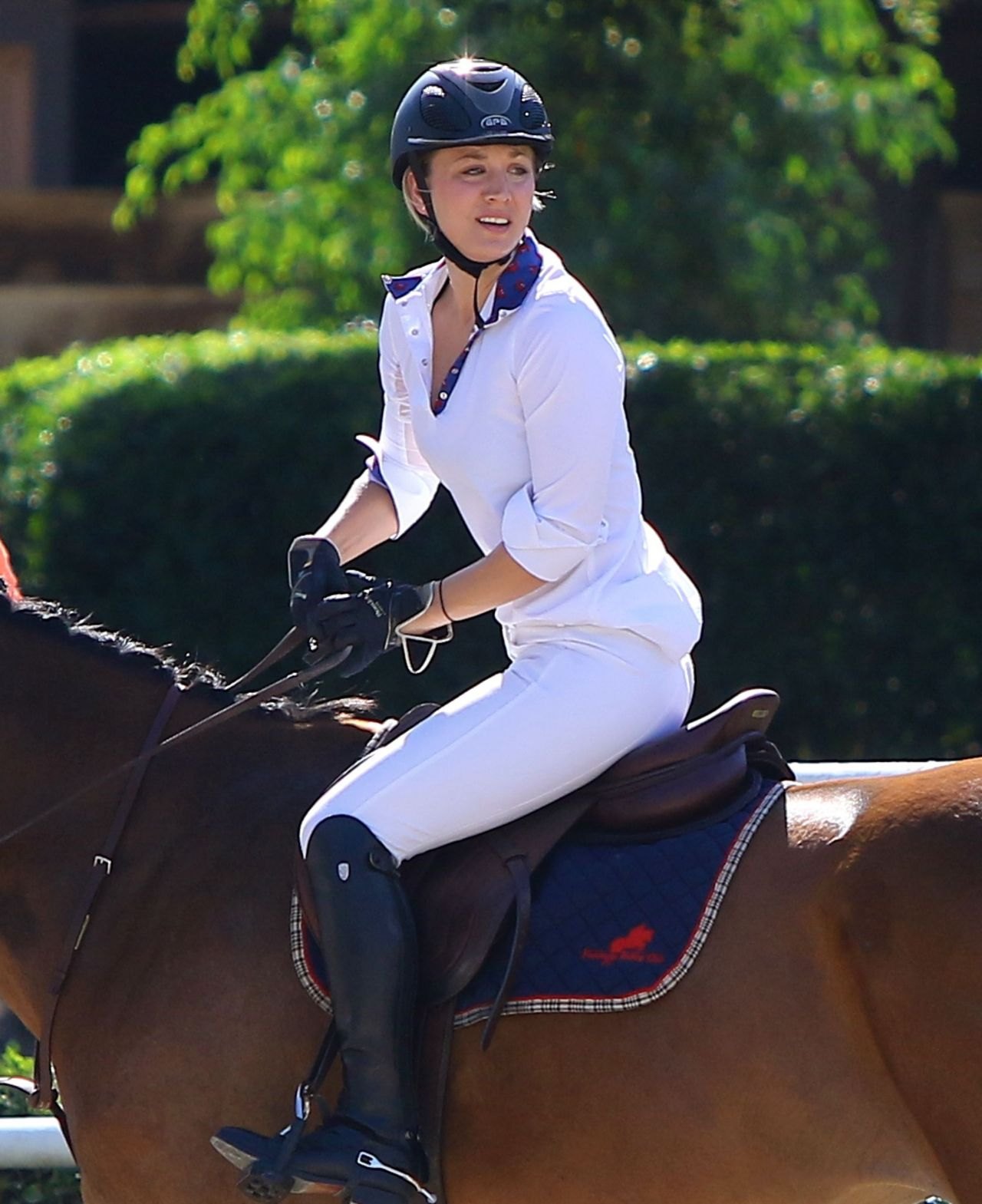Kaley Cuoco at Flintridge Riding Club in La Canada Flintridge, September 2015