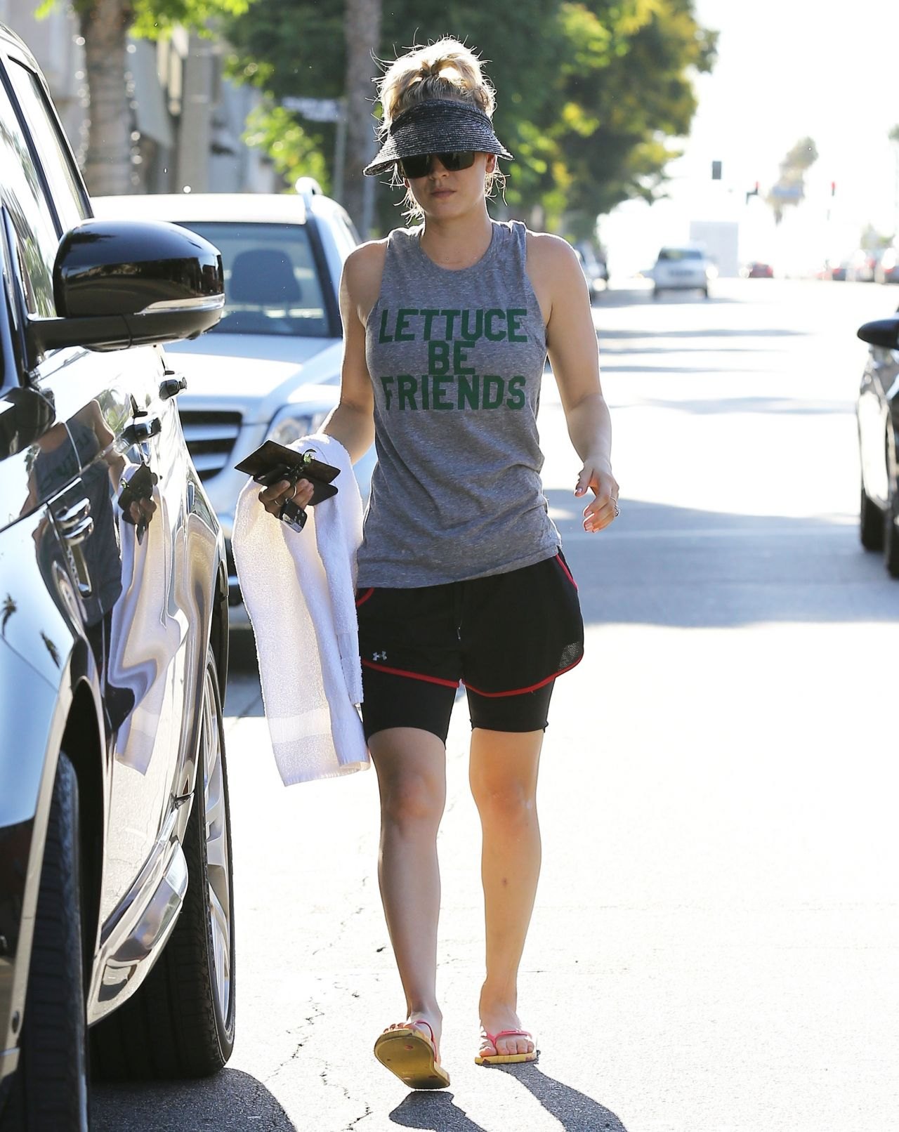 Kaley Cuoco Leaving a Yoga Class in Sherman Oaks, August 2015