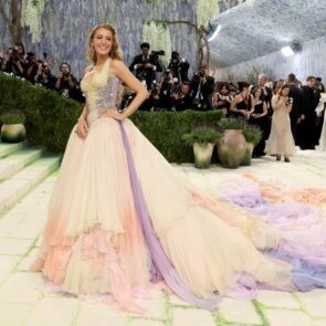 Blake Lively in Versace at 2026 Met Gala in New York
