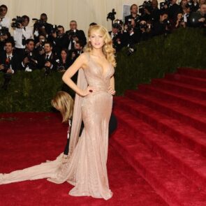 Blake Lively Wearing Gucci Gown – 2014 Met Costume Institute Gala
